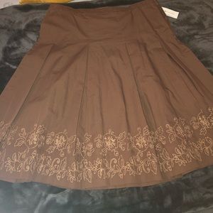 Tommy Hilfiger Embroidered A lined Skirt